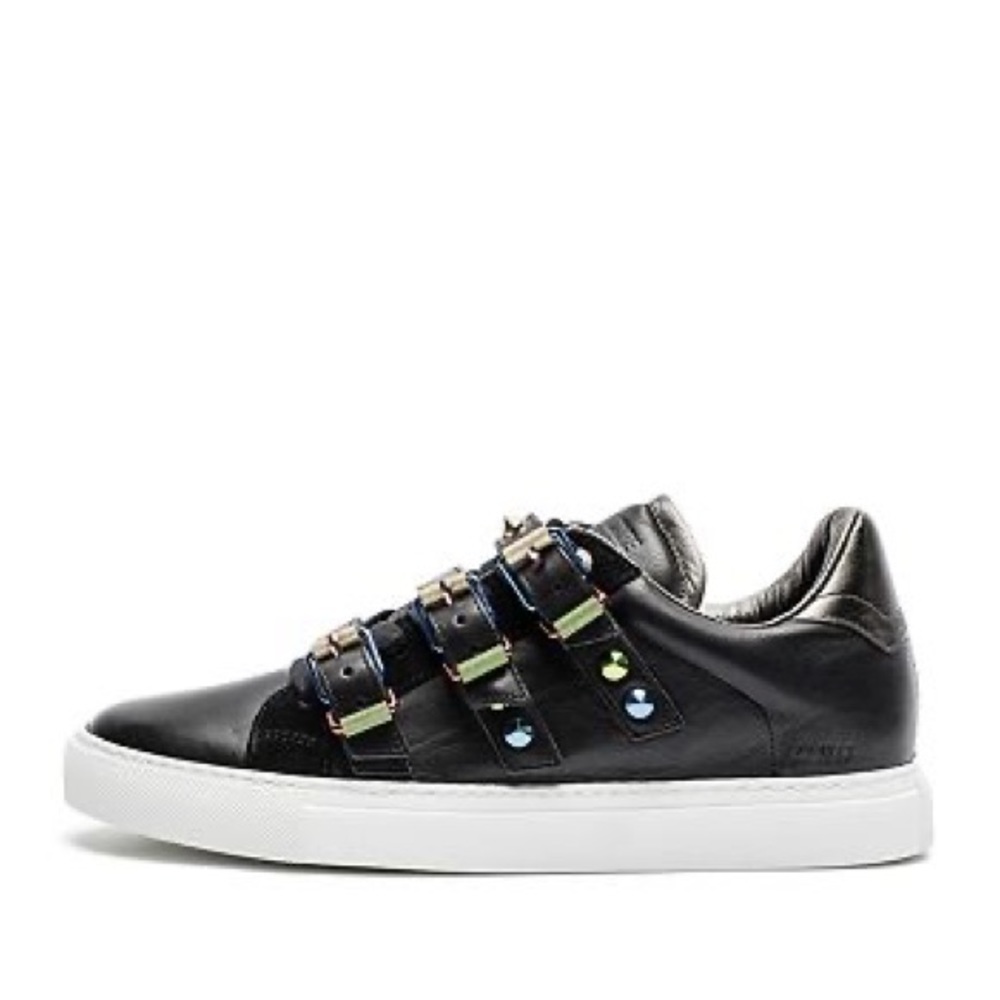 Zadig & Voltaire Women's Metal Buckled Leather Sneakers